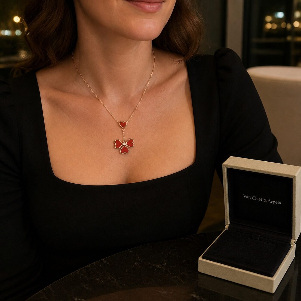 Van Cleef & Arpels Elegant Signature Necklace Style 4 | New with Box - Picture 9 of 9